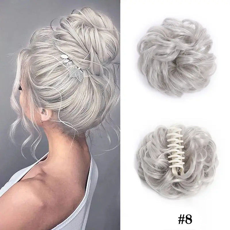 Natural Wig With Hair Clips Stylish Comfortable Secure Fit