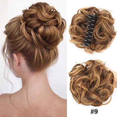 Natural Wig With Hair Clips Stylish Comfortable Secure Fit