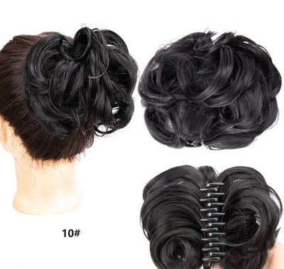 Natural Wig With Hair Clips Stylish Comfortable Secure Fit