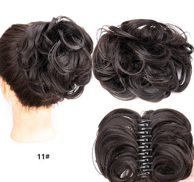 Natural Wig With Hair Clips Stylish Comfortable Secure Fit
