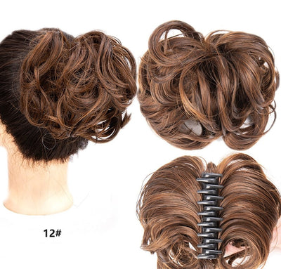 Natural Wig With Hair Clips Stylish Comfortable Secure Fit