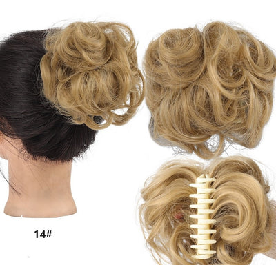 Natural Wig With Hair Clips Stylish Comfortable Secure Fit