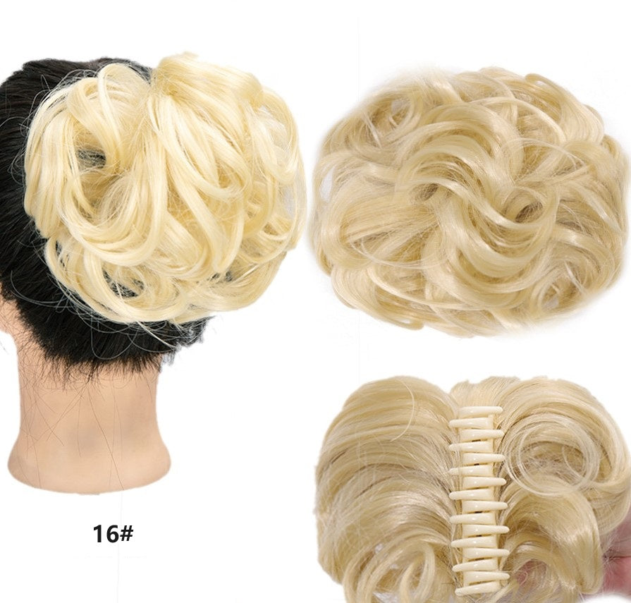 Natural Wig With Hair Clips Stylish Comfortable Secure Fit