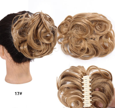 Natural Wig With Hair Clips Stylish Comfortable Secure Fit