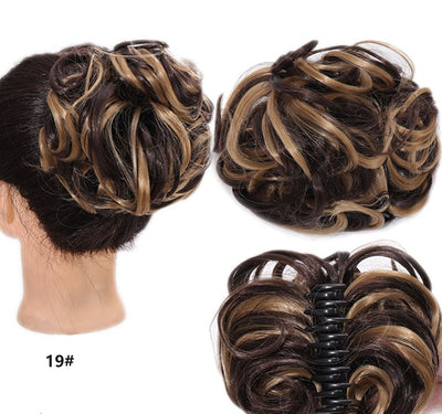 Natural Wig With Hair Clips Stylish Comfortable Secure Fit