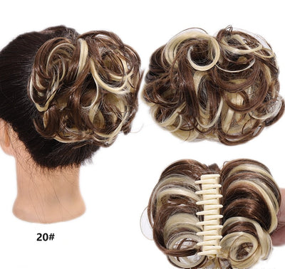 Natural Wig With Hair Clips Stylish Comfortable Secure Fit