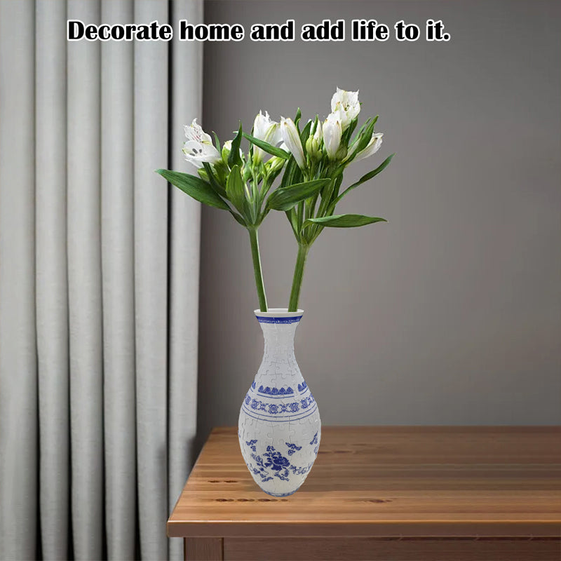 3D Puzzle Vase Creative Decorative Floral Design Kit