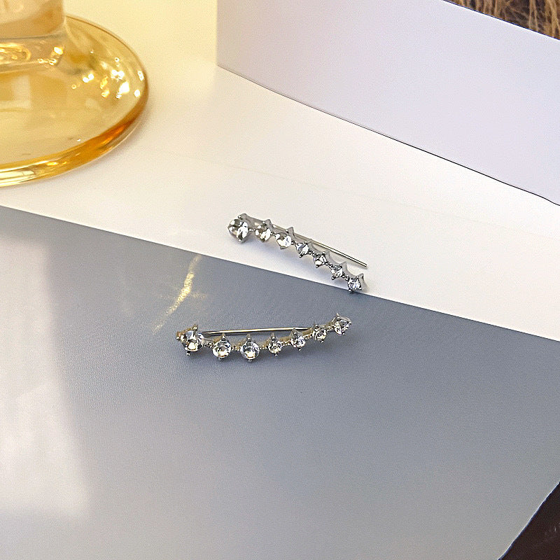 Seven Star Elegant Diamond Stud Earrings For Women
