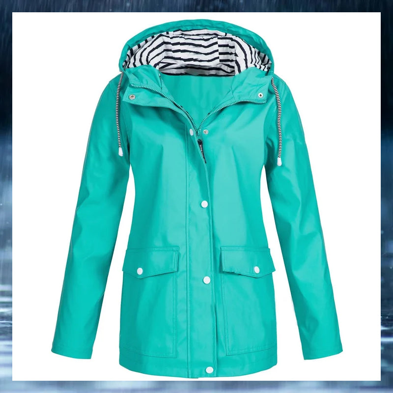 Waterproof And Windproof Jacket Lightweight Outdoor Raincoat For Men Women