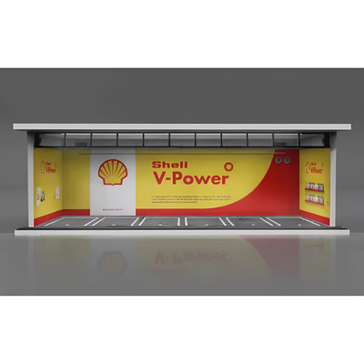 Miniature Car Garage For 1:24 1:43 And 1:64 Model Cars
