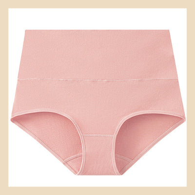 Women's High Waist Cotton Underwear Comfortable Lightweight Breathable