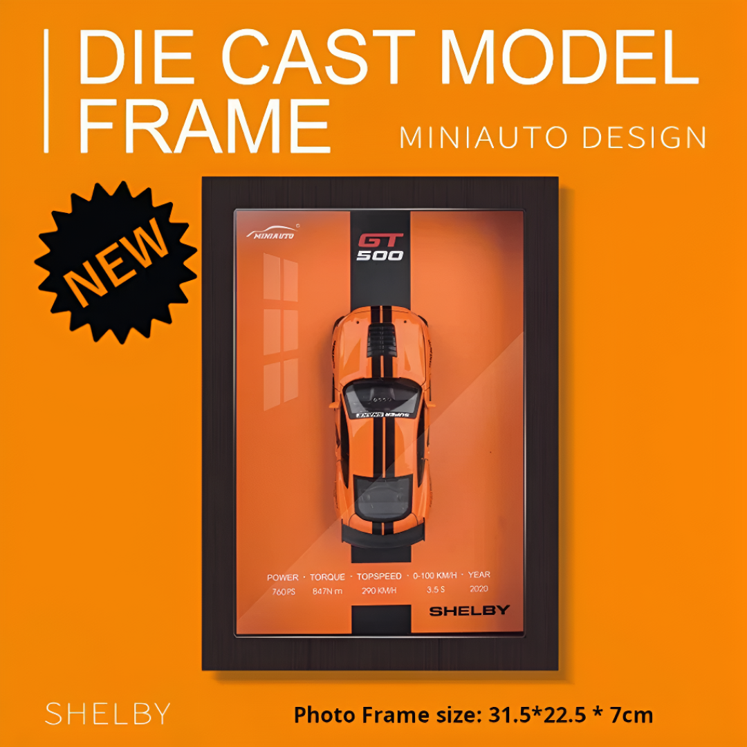 Sports Car Wall Art Diecast Car Frame Decoration