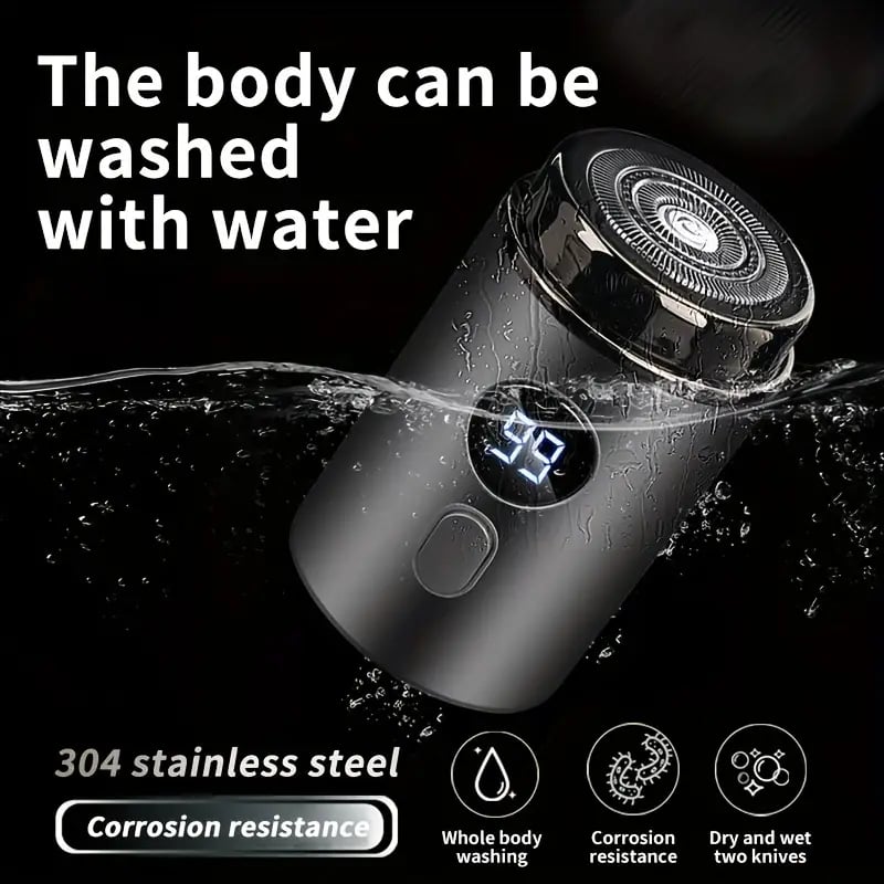 Mini Portable Electric Shaver Compact Travel Grooming Tool For Men