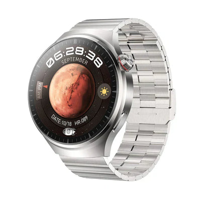 GT4PRO Smartwatch Titanium Case Sapphire Glass Waterproof Voice Assistant