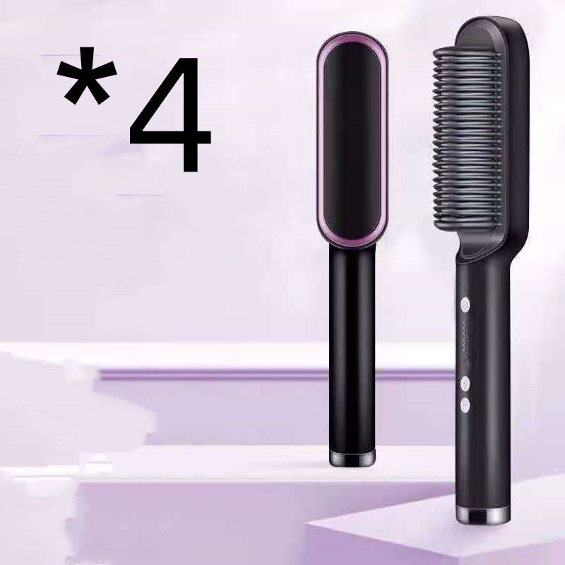 2 In 1 Hair Straightener Hot Comb Curling Tong Electric Brush