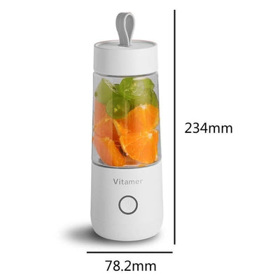 350ml Portable Blender USB Rechargeable Smoothie Mixer Juice Bottle