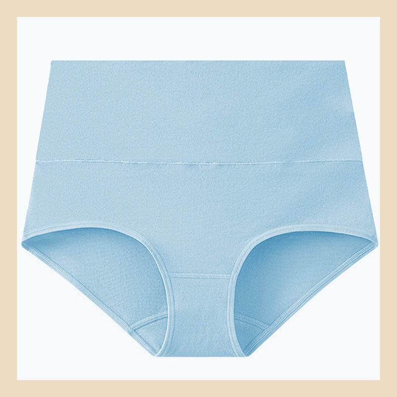 Women's High Waist Cotton Underwear Comfortable Lightweight Breathable