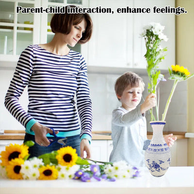 3D Puzzle Vase Creative Decorative Floral Design Kit