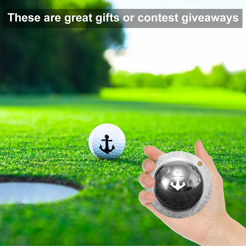Stainless Steel Golf Ball Marker With Tin Cup Design