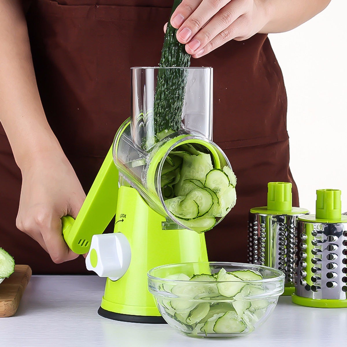 Vegetable Cutter Mandoline Slicer Round Potato Carrot Julienne Grater