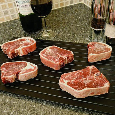 Fast Defrosting Tray Aluminum Quick Thawing Kitchen Plate