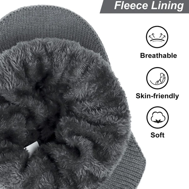 Knitted Winter Hat With Elastic Ear Protection For Outdoor Riding