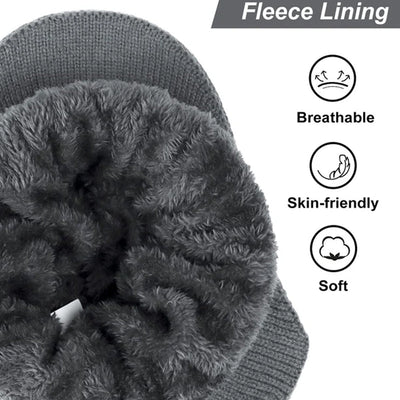 Knitted Winter Hat With Elastic Ear Protection For Outdoor Riding