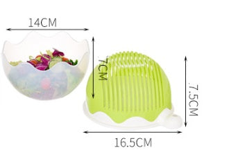 Creative Salad Cutter Bowl For Easy Fruit And Vegetable Preparation