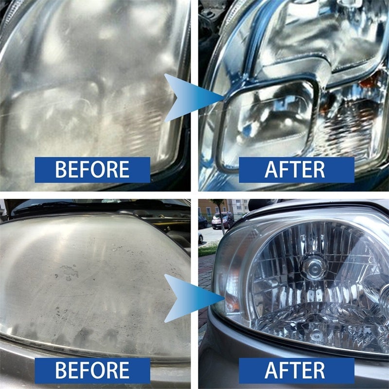 Car Headlight Repair Fluid Restores Clear Bright Lights Quickly