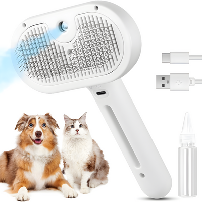 Pet Hair Remover Brush With Steam Cleaning Function