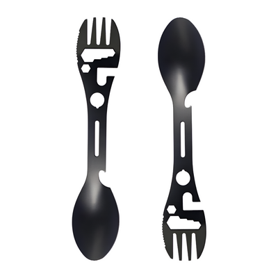 Tactical Spork Multitool Durable Camping Survival Utensil Gear