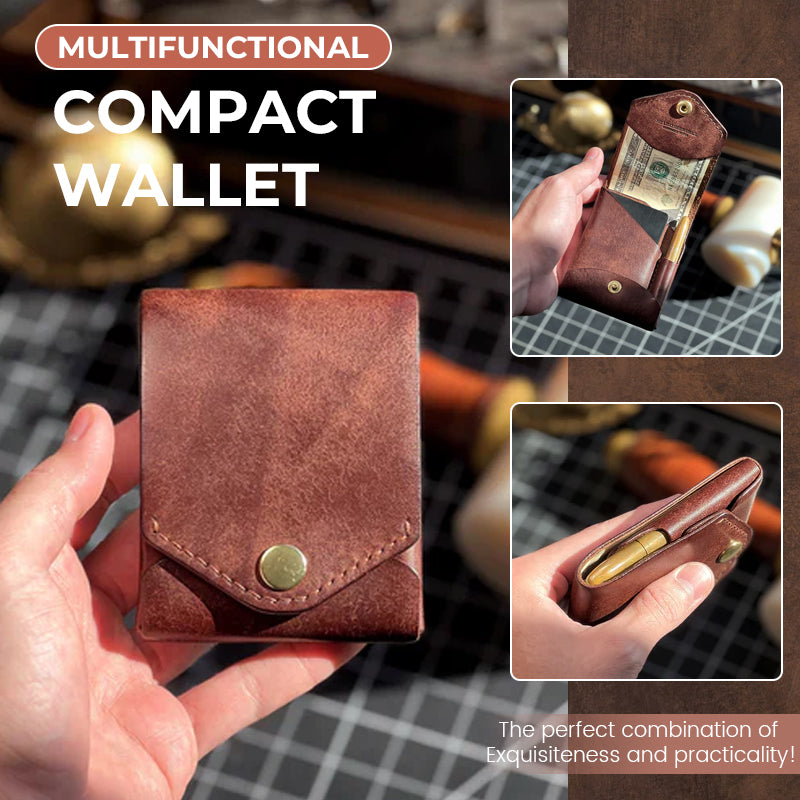 The Conan Compact Leather Wallet Slim Durable Design