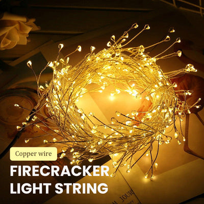 Copper Wire Light String Firecracker Style Decorative Lights