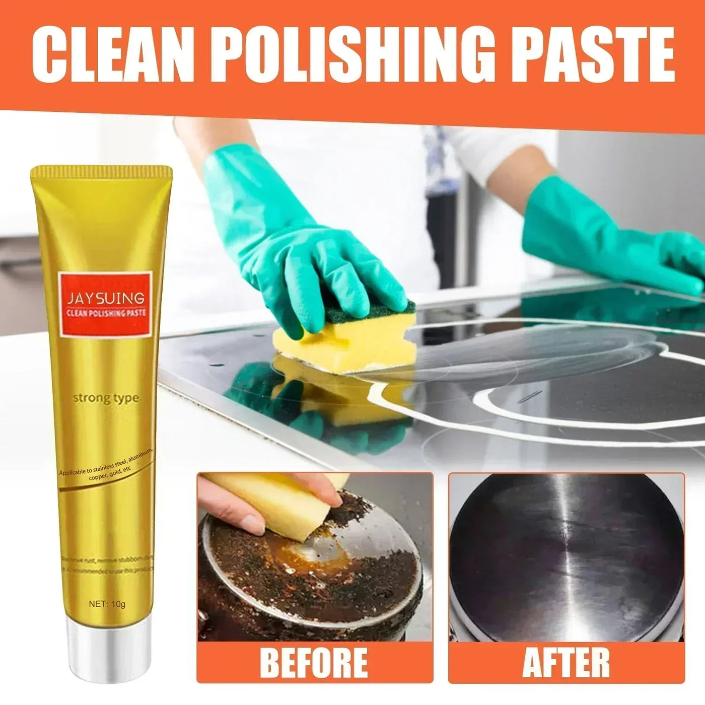 Metal Polishing Cream For Brilliant Shine And Surface Restoration
