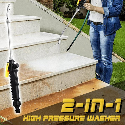 2-in-1 High Pressure Washer Powerful Cleaning Tool For Home Use