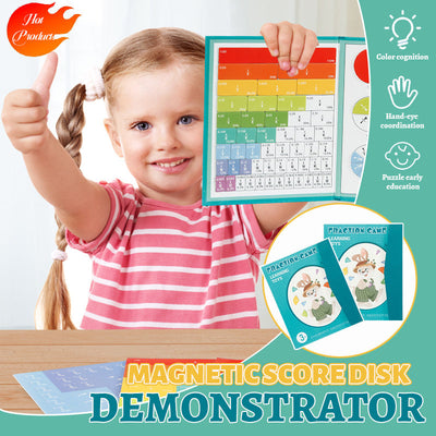 Magnetic Fraction Disk Demonstrator Educational Math Teaching Tool