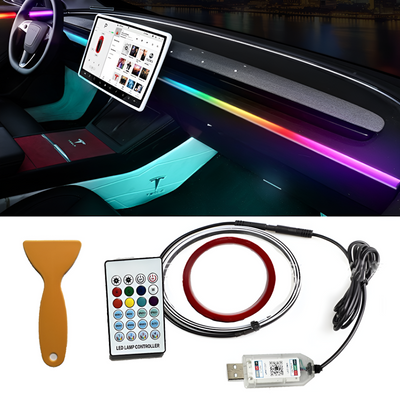 Car Interior LED Strip Lights RGB Ambient Lighting Kit