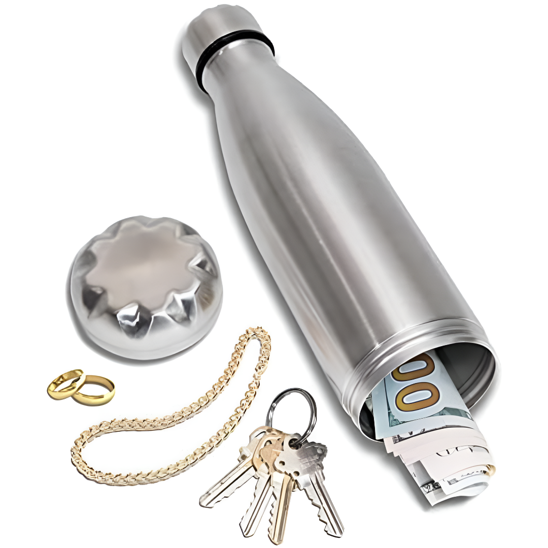 Discreet Storage Bottle With Hidden Compartment For Drinks