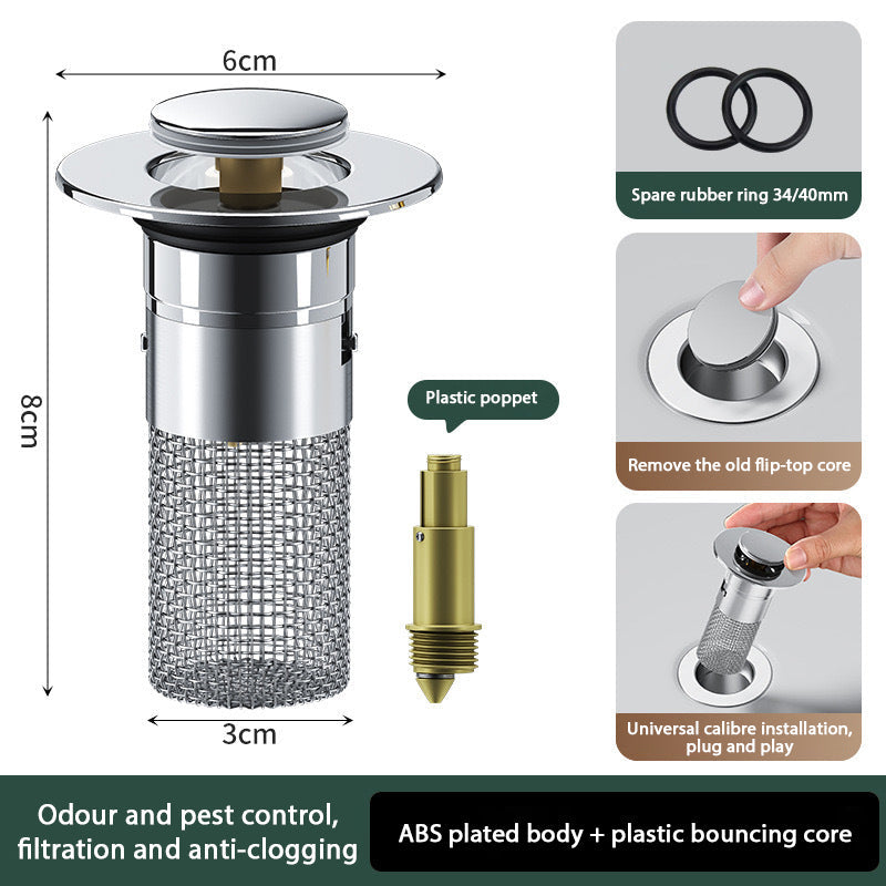 Stainless Steel Floor Drain Filter For Odor Control And Pest Prevention