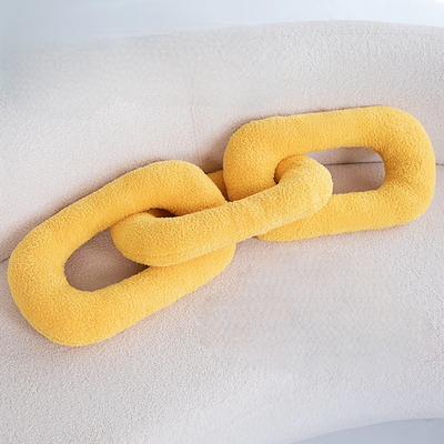 Plush Chain Knot Pillow Soft Decorative Cushion For Sofa And Home