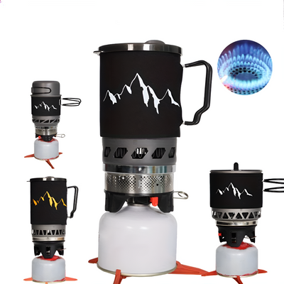Windproof Backpacking Stove Portable Lightweight Camping Cooking System