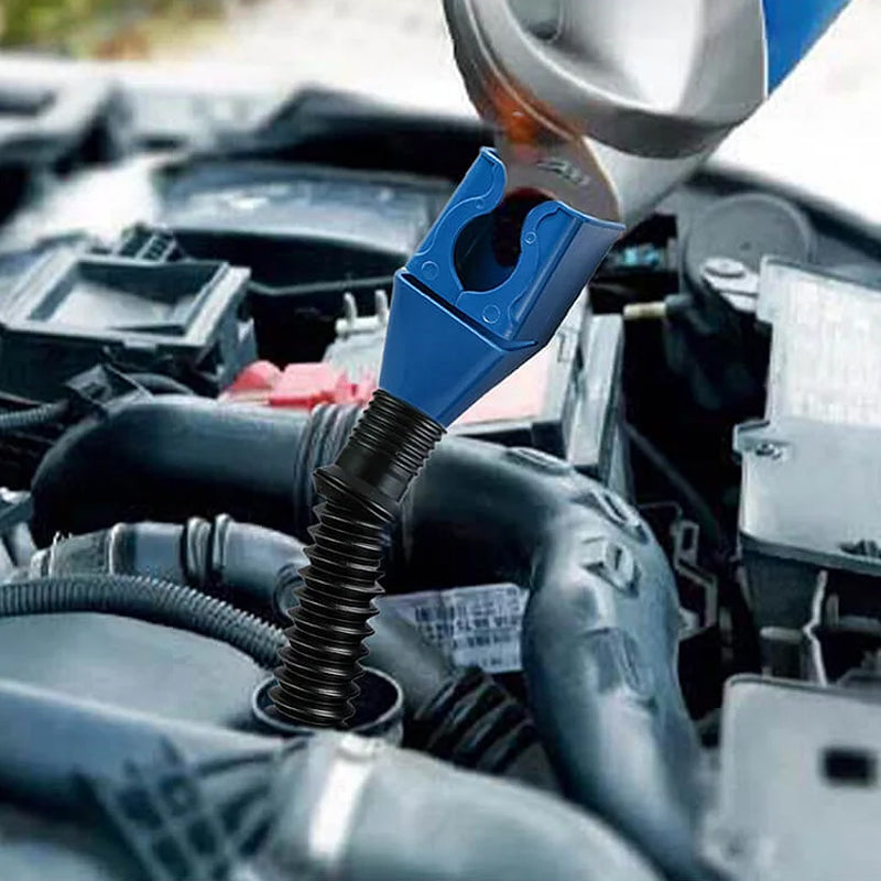 Retractable Fuel Funnel For Easy And Clean Fuel Transfer