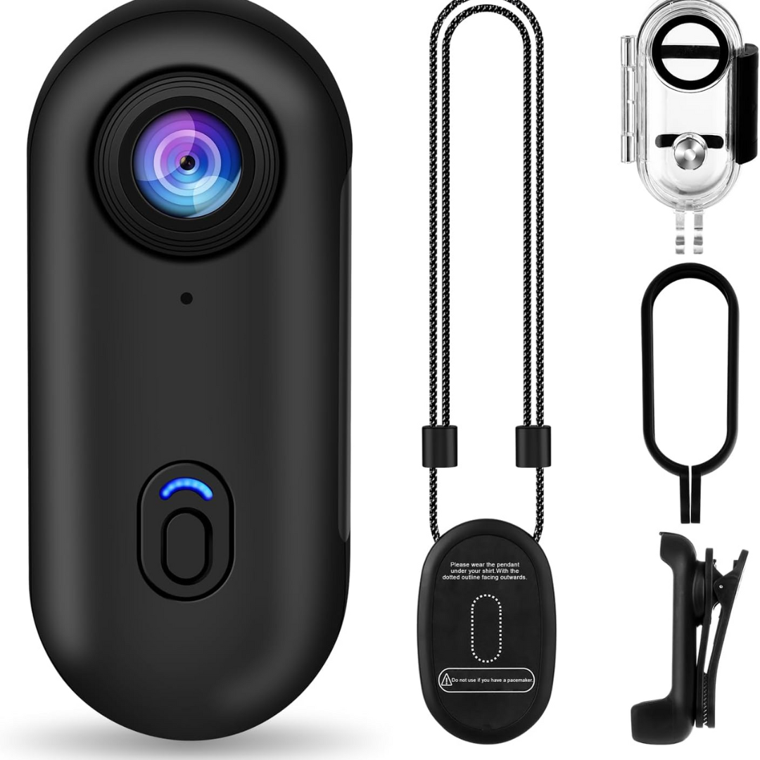 4K Bodycam Mini POV Camera Compact Wearable Recorder
