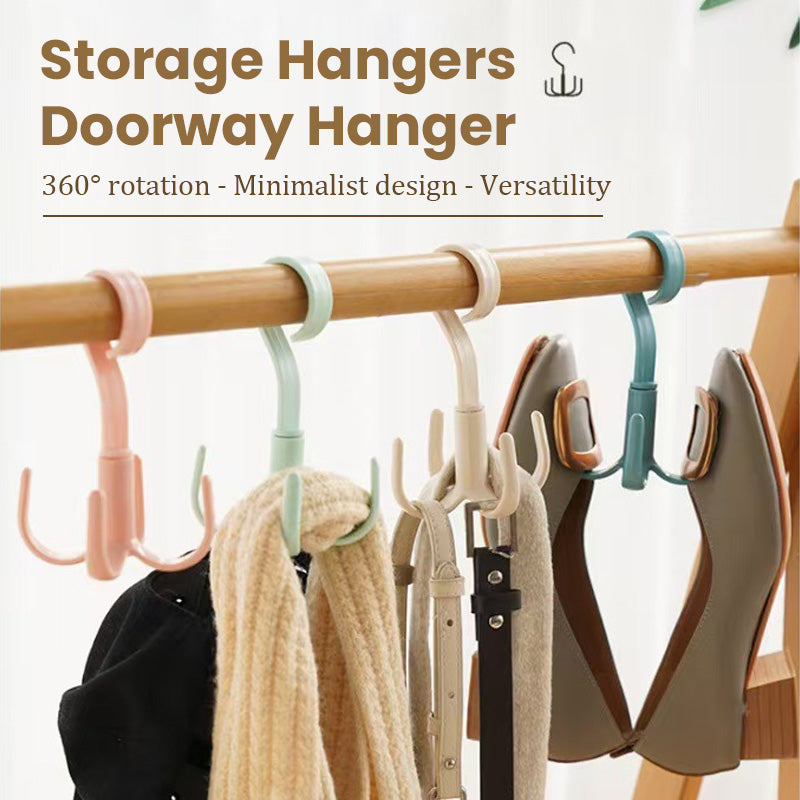Thickened Durable Rotating Four-Claw Hook For Secure Hanging