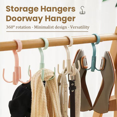 Thickened Durable Rotating Four-Claw Hook For Secure Hanging