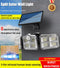 Three Head Solar Wall Light Outdoor Motion Sensor Security Lamp