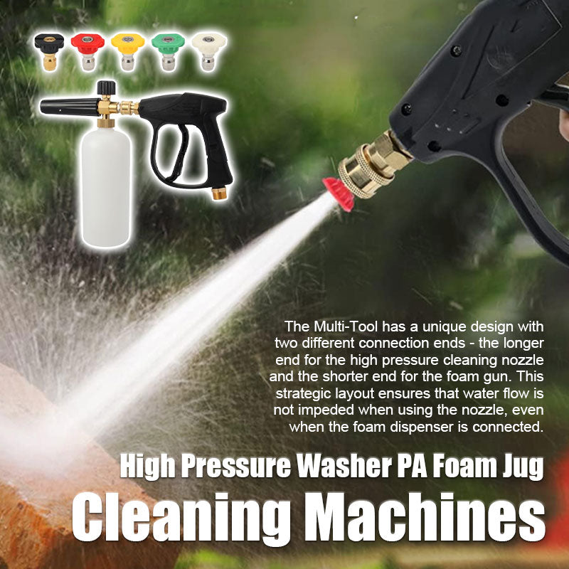 Pressure Washer Foam Gun Adapter With PA Foam Pot Attachment