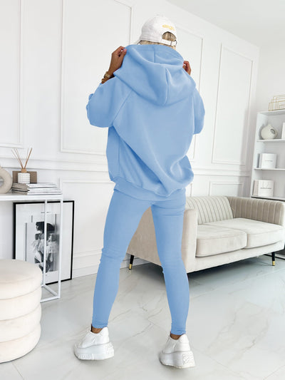 Hooded Sweatshirt Suit Casual Comfortable Stylish Outfit Set