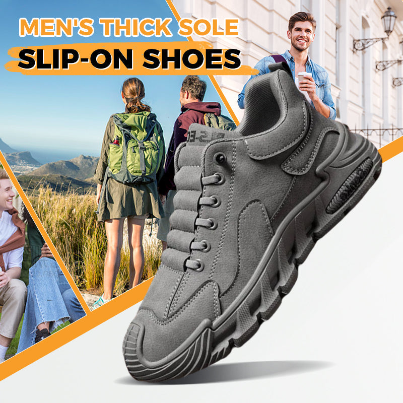 Men's Casual Walking Shoes Thick Sole Non Slip Comfort Sneakers