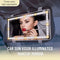 Car Sun Visor Illuminated Makeup Mirror With Long Lasting Battery